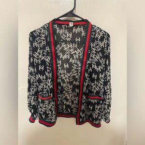 ✨CC Chanel Sheer Cardigan Size M